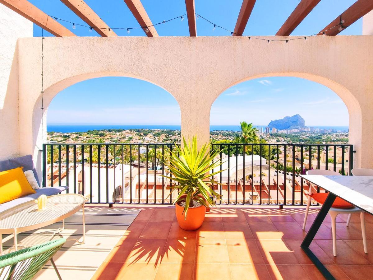 Ferienwohnung The View: Sea, Mountain, Terrace, Swimming Pool Calp Exterior foto